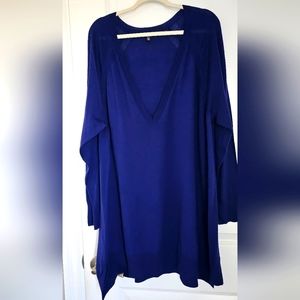 NWOT 3X Eileen Fisher Blue Merino Wool Tunic